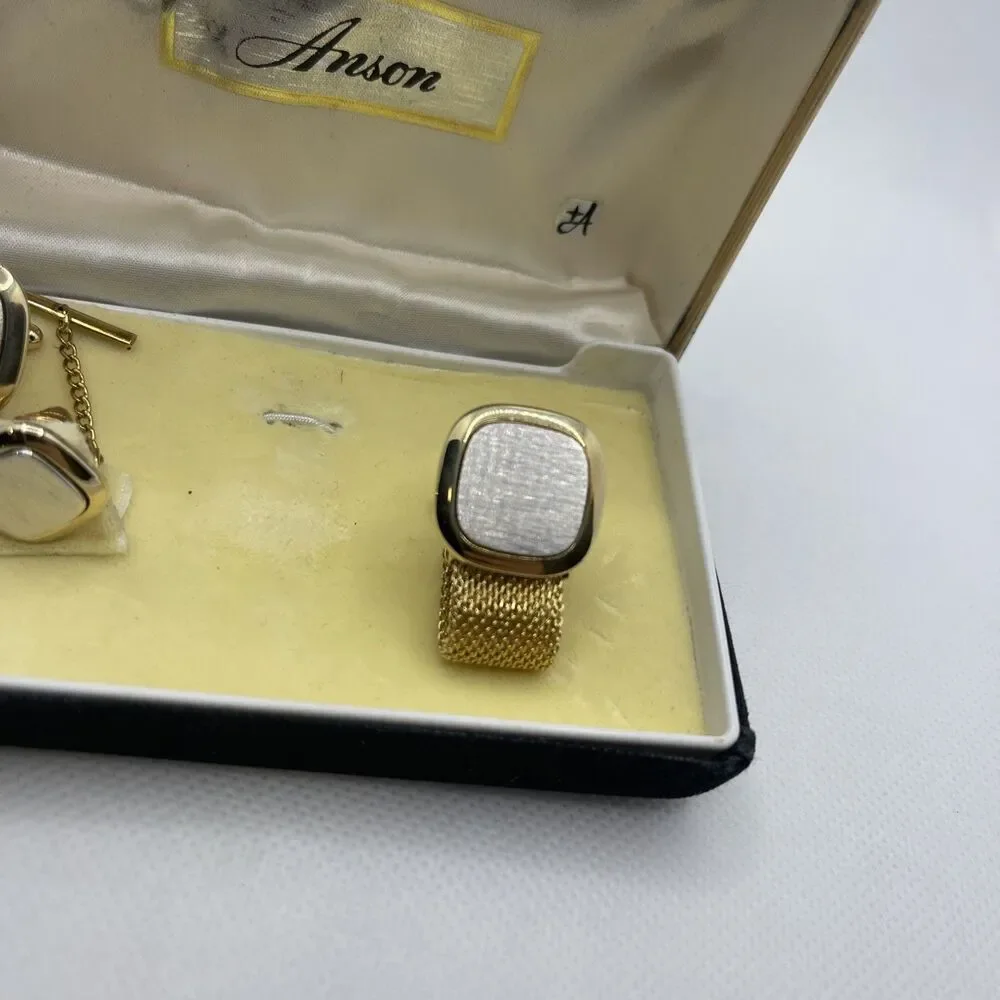 Vintage Anson Tie Tack & Cuff Link Set